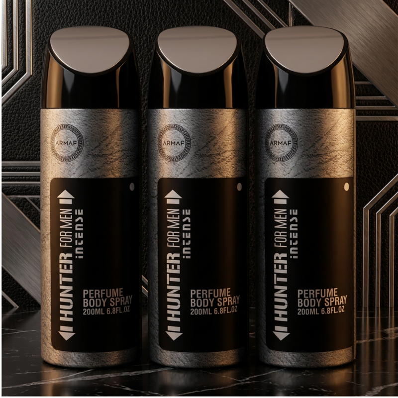 Armaf Hunter Intense Deodorants for Men - 200ML Each (Pack of 3)