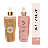 Armaf Vanity Femme Essence & Club De Nuit Women Fragrance Body Mist for Women - 250ML Each (Pack of 2)