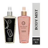 Armaf Tag Him & Club De Nuit Women Fragrance Body Mist for Men & Women - 250ML Each (Pack of 2)