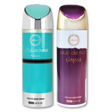 Armaf Blue Homme & Club De Nuit Untold Deodorants for Men & Unisex - 200ML Each (Pack of 2)