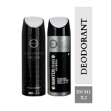 Armaf Club De Nuit Intense Man & Hunter Intense Deodorants for Men - 200ML Each (Pack of 2)