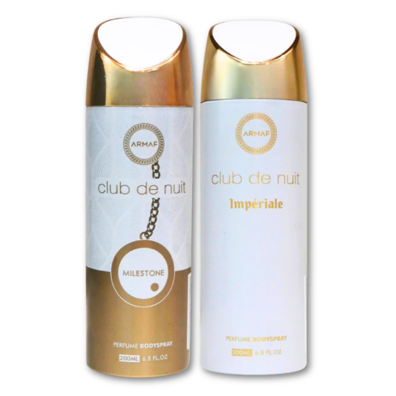 Armaf Club De Nuit Milestone & Club De Nuit Imperiale Deodorants for Women & Unisex - 200ML Each (Pack of 2)