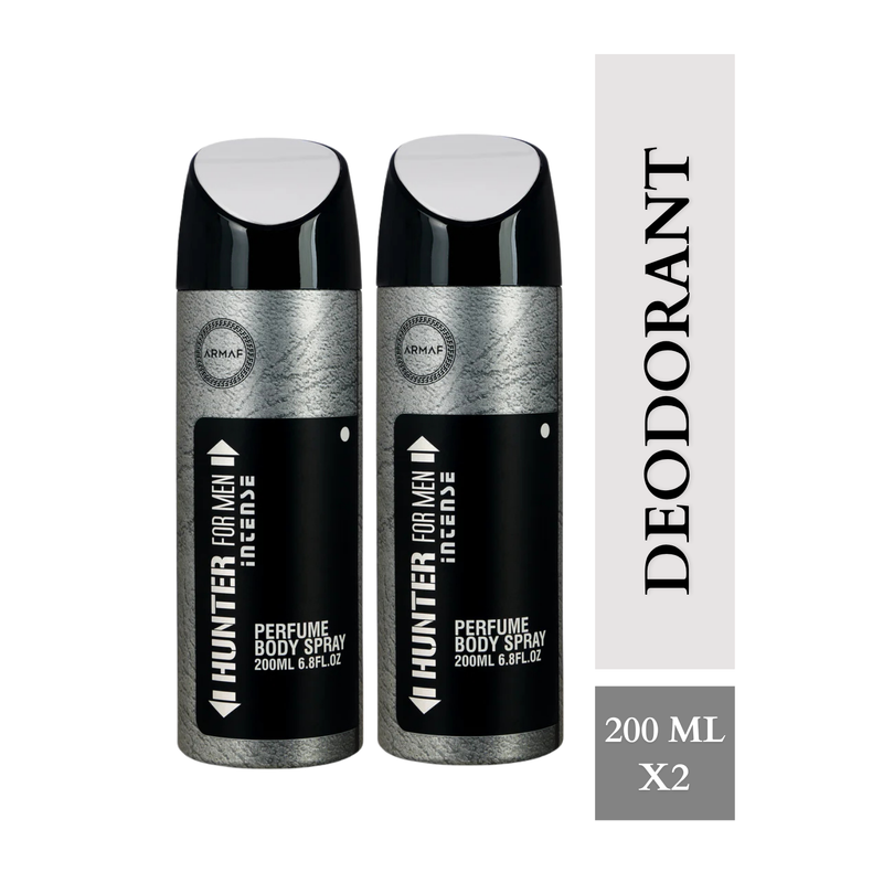 Armaf Hunter Intense Deodorants for Men - 200ML Each (Pack of 2)