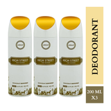 Armaf High Street Deodorants for Women - 200ML Each (Pack of 3)