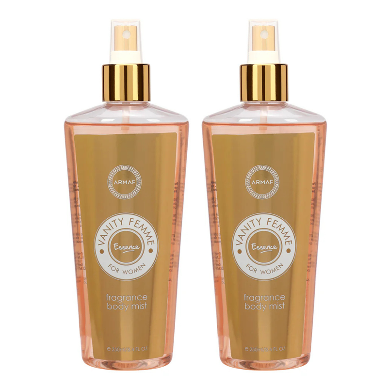 Armaf Vanity Femme Essence Fragrance Body Mist for Women - 250ML Each (Pack of 2)