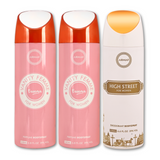 Armaf Vanity Femme Essence & High Street Deodorant for Women - 200ML Each (Pack of 3)