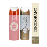 Armaf Vanity Femme Essence & Club De Nuit Milestone Deodorants for Women & Unisex 200ML Each (Pack of 2)