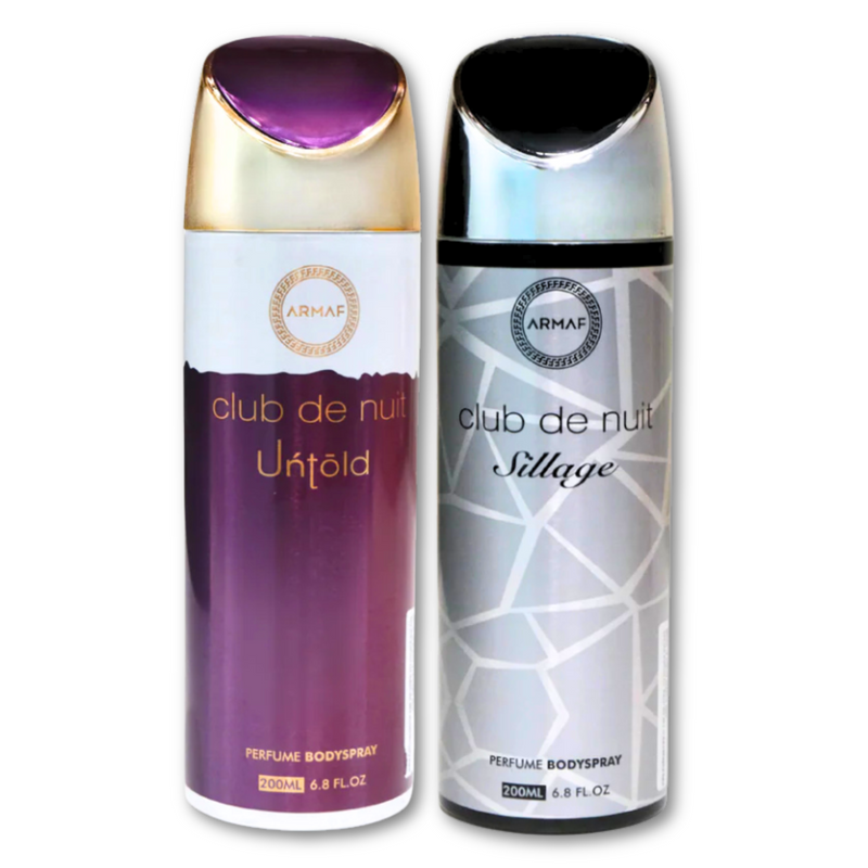 Armaf Club De Nuit Untold & Sillage Unisex Deodorants  - 200ML Each (Pack of 2)