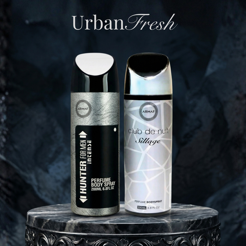 Armaf Hunter Intense & Club De Nuit Sillage Deodorants for Men & Unisex - 200ML Each (Pack of 2)