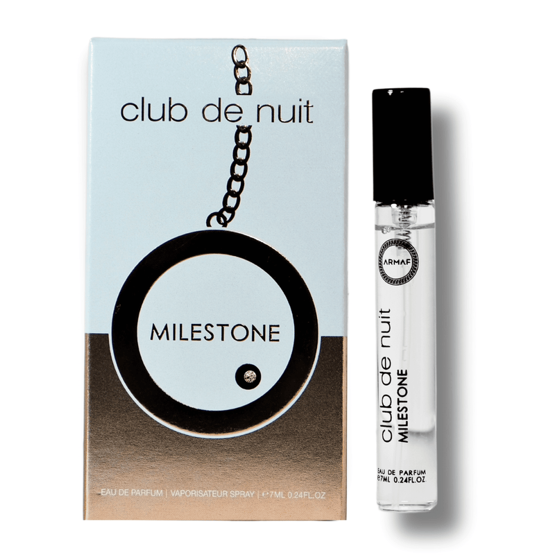 Armaf Club De Nuit Milestone Eau De Parfum (EDP) 7ML - Woody Floral Musk Long-Lasting Fragrance for Men & Women - Trial Pack