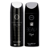 Armaf Club De Nuit Intense Man & Beau Acute Deodorant for Men - 200ML Each (Pack of 2)
