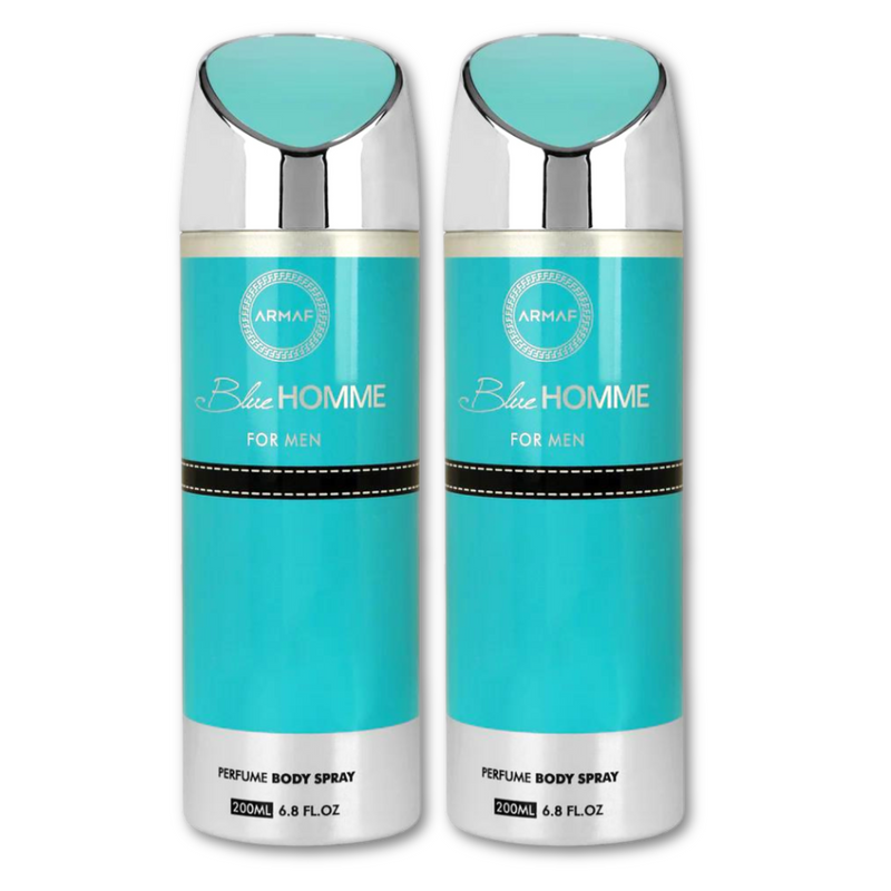 Armaf Blue Homme Deodorants for Men - 200ML Each (Pack of 2)