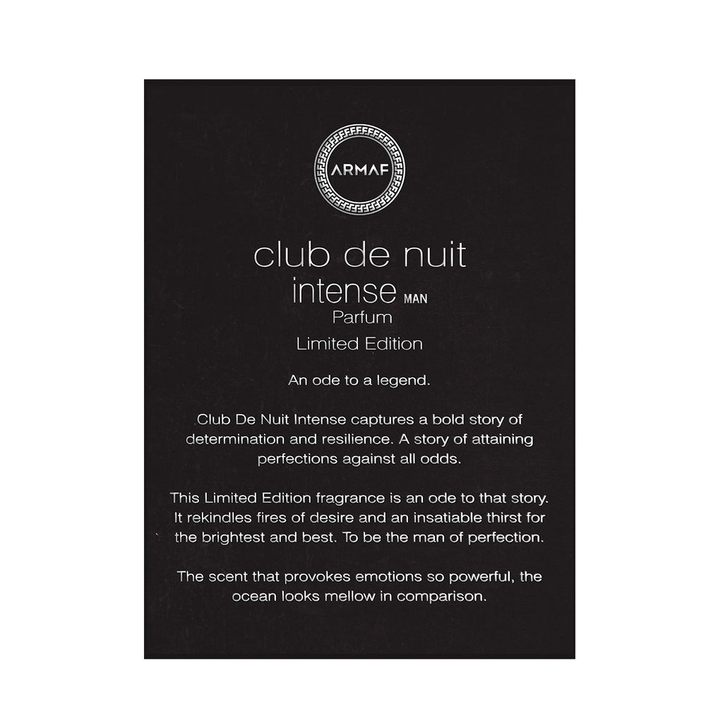 Armaf Club de Nuit Intense Man Parfum Limited Edition 105ML (RARE VERSION-2023)