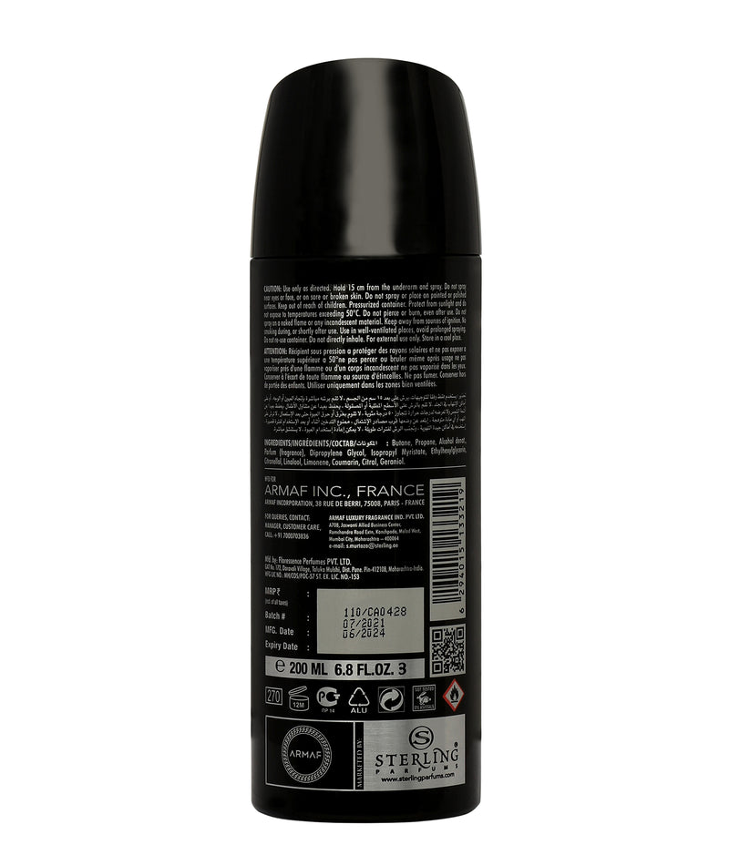 Armaf Venetian Perfume Body Spray For Men 200ML